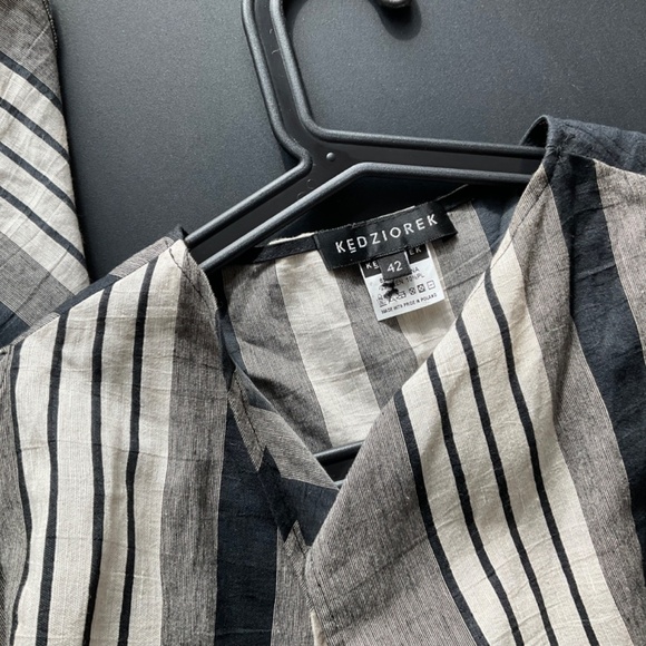 Wrap style linen tunic by KEDZIOREK in Poland…size 12 - Picture 4 of 6